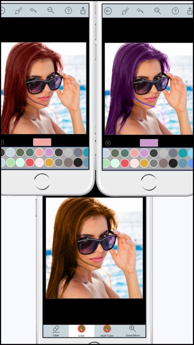 Hair Color Dye - Hair Style Changer Salon and Recolor Booth Editor Screenshots