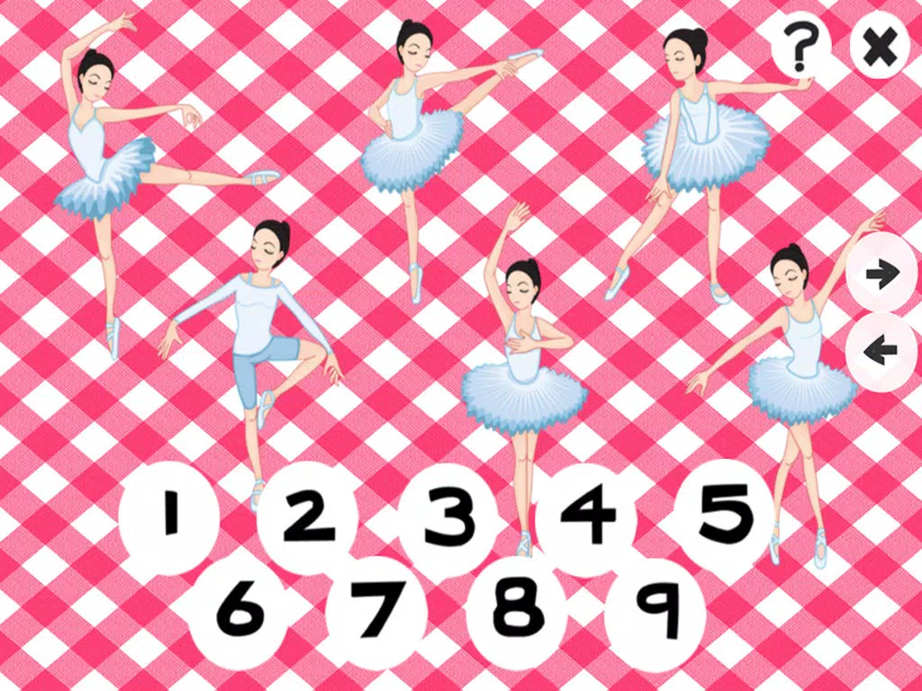 Screenshot di ABC & 123 Ballet School: Free Games For Kids! Learn Left& Right, Memorize, Count & Spell Dancers! iPad