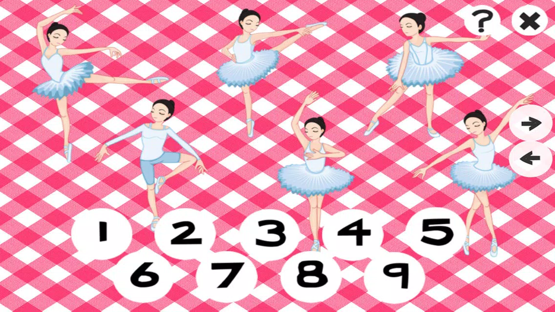 Screenshot di ABC & 123 Ballet School: Free Games For Kids! Learn Left& Right, Memorize, Count & Spell Dancers!