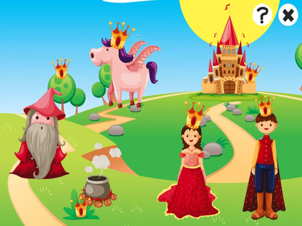 A Fairy Tale Kids Adventure - Free Learning Game - Discover a Fabulous World of the Princess & Horse iPad Screenshots
