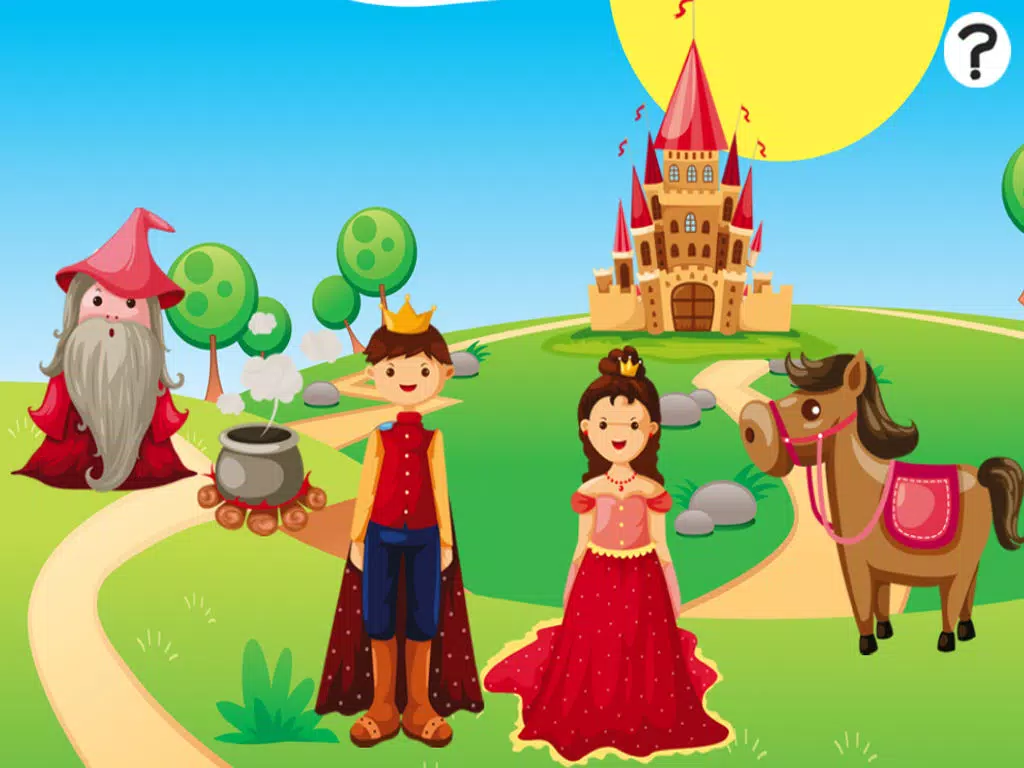 A Fairy Tale Kids Adventure - Free Learning Game - Discover a Fabulous World of the Princess & Horse iPad Screenshots