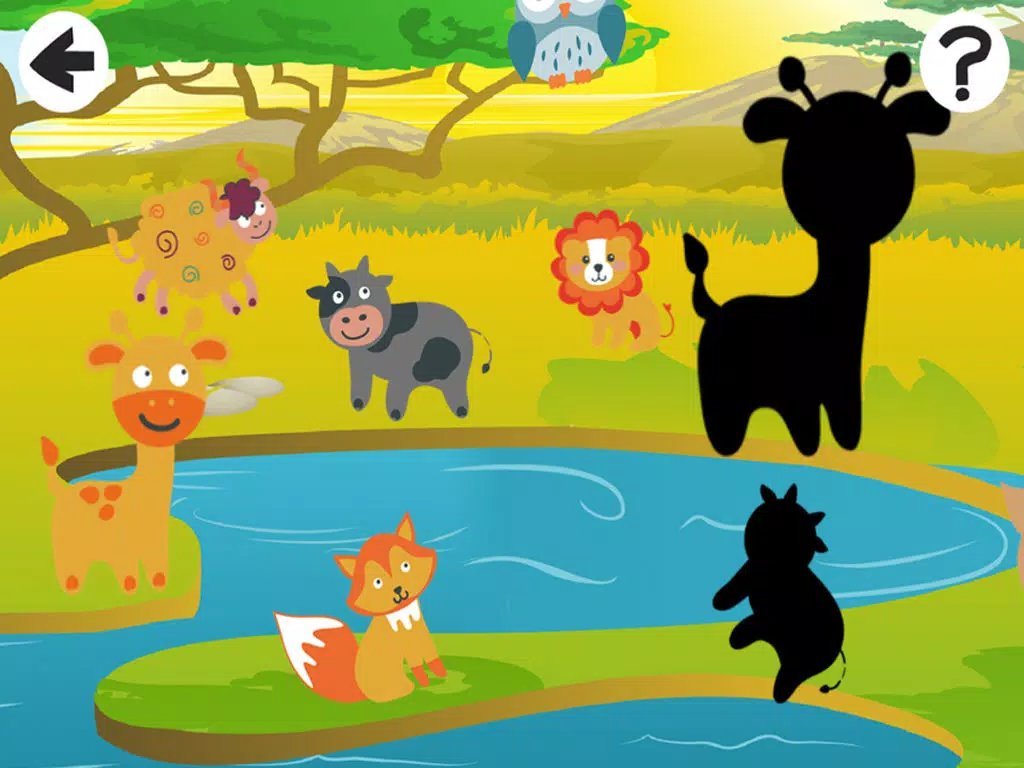 Animal-s from a Safari Trip in One Kid-s Puzzle Game For Play-ing, Teach-ing and Learn-ing iPad Screenshots