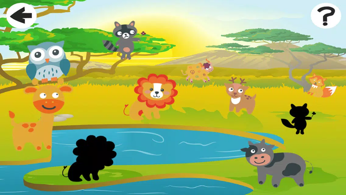 Animal-s from a Safari Trip in One Kid-s Puzzle Game For Play-ing, Teach-ing and Learn-ing Screenshots