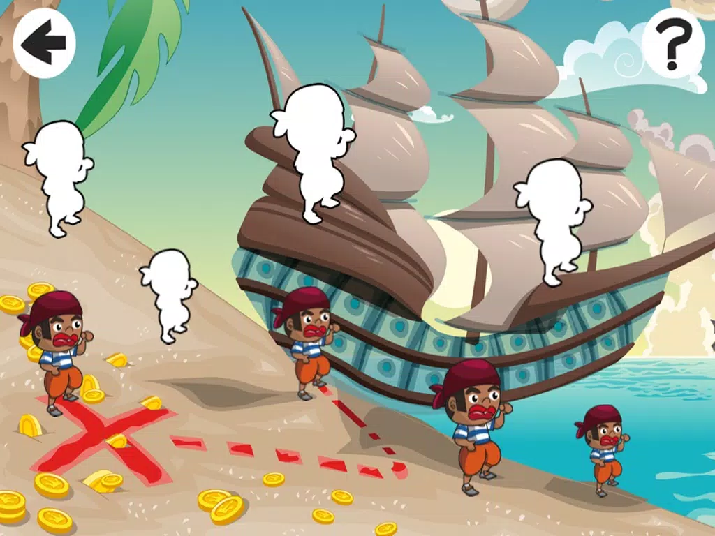 Car-ibbean Pirate-s with Hook-s in the Sea Kid-s Learn-ing Game-s iPad Screenshots