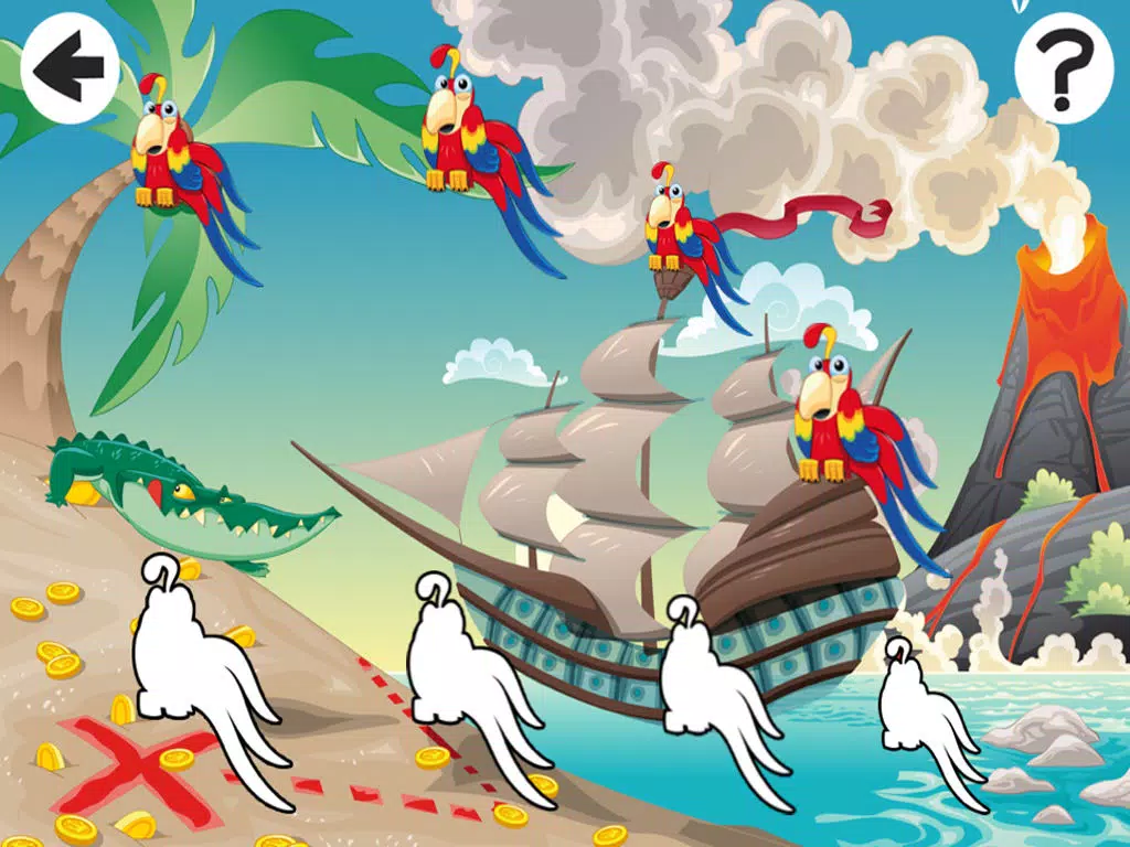 Car-ibbean Pirate-s with Hook-s in the Sea Kid-s Learn-ing Game-s iPad Screenshots