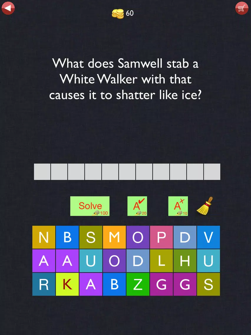 Trivia Quiz - For Throne Game Fans Guess the right word iPad Screenshots