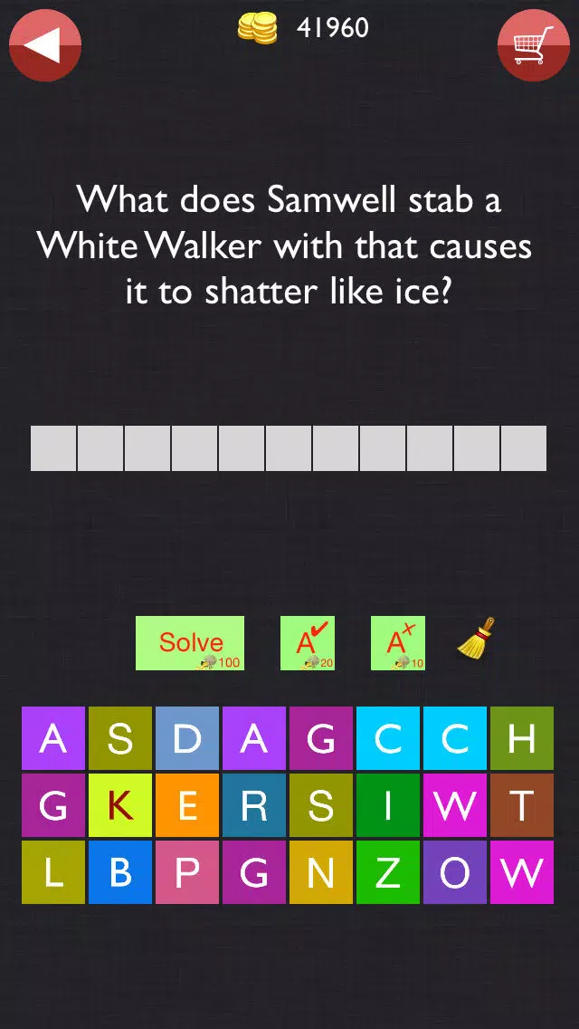 Trivia Quiz - For Throne Game Fans Guess the right word Screenshots