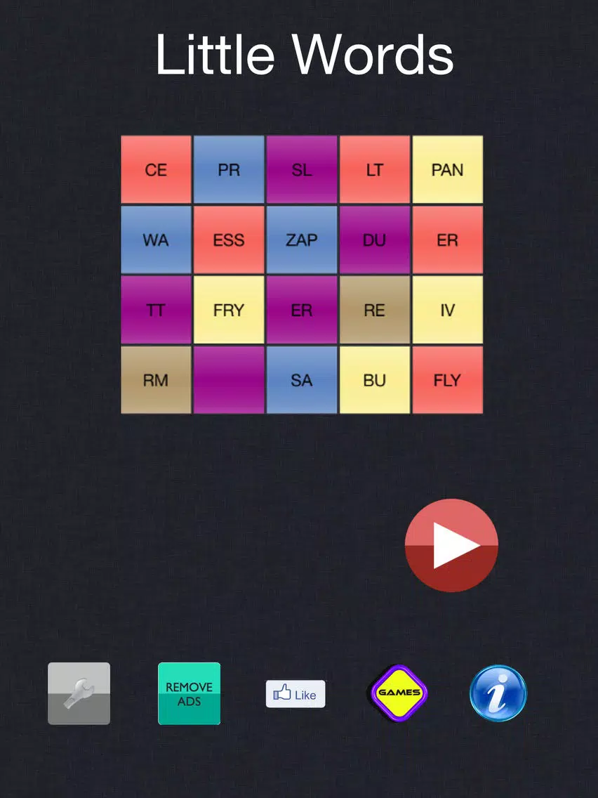 Word Puzzles - new Little Word board iPad Screenshots