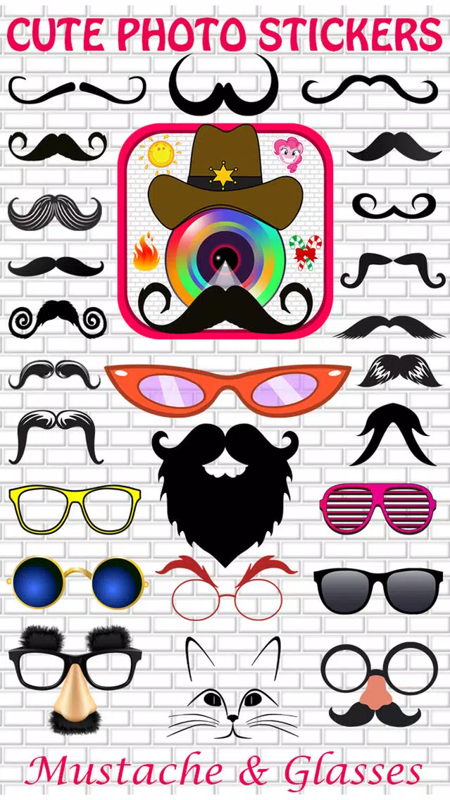 Cute Photo Sticker Creator - Selfie Picture Booth with Cool Stickers & Collage Frames Editor Screenshots