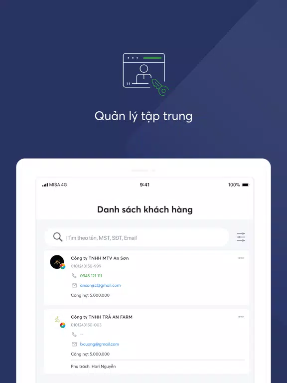 ASP MISA - Nền tảng kế toán iPad 應用截圖