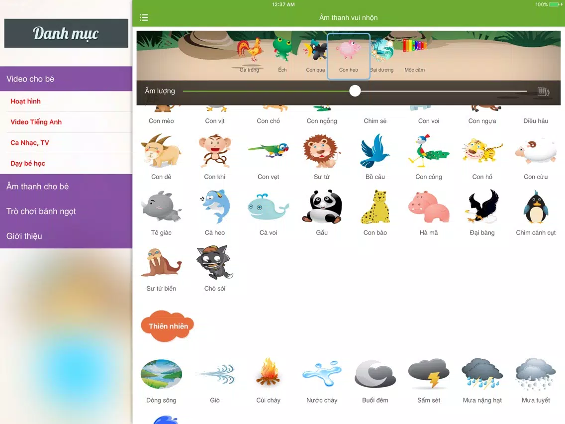 Video của bé, truyen co tich,tieng anh, hoat hinh iPad Screenshots