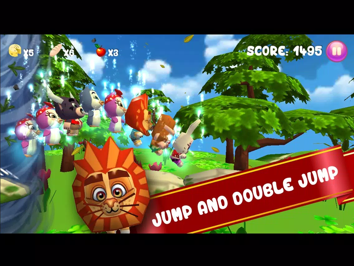 Baby Pet Run - Crazy jump in jungle free game for fun adventure iPad  Screenshots