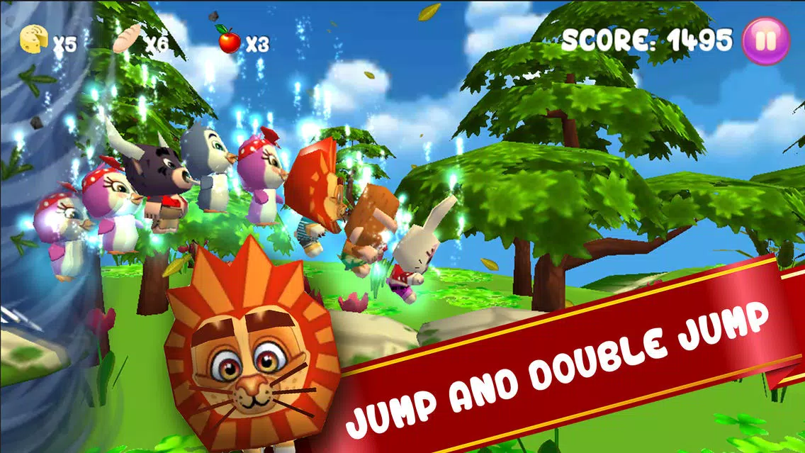 Baby Pet Run - Crazy jump in jungle free game for fun adventure Screenshots