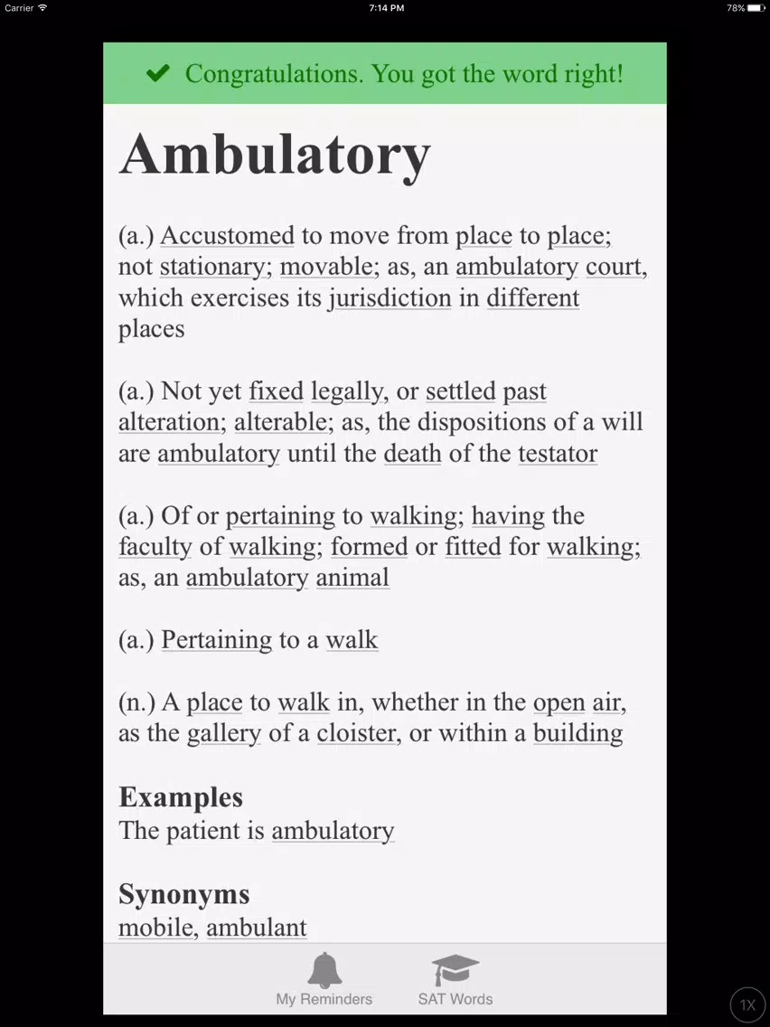 VocabReminder - English Dictionary with Reminders iPad Screenshots