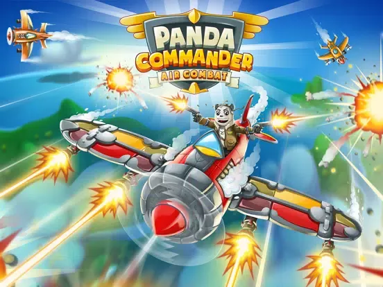 Panda Commander Air Combat - Sky Fighter & Shooter iPad  스크린샷