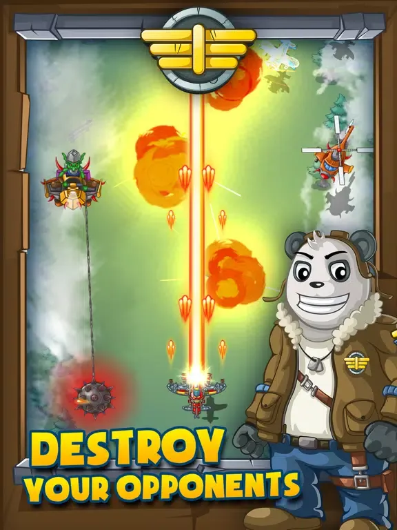 Panda Commander Air Combat - Sky Fighter & Shooter iPad  스크린샷