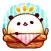 White Bread of Panda Stickers