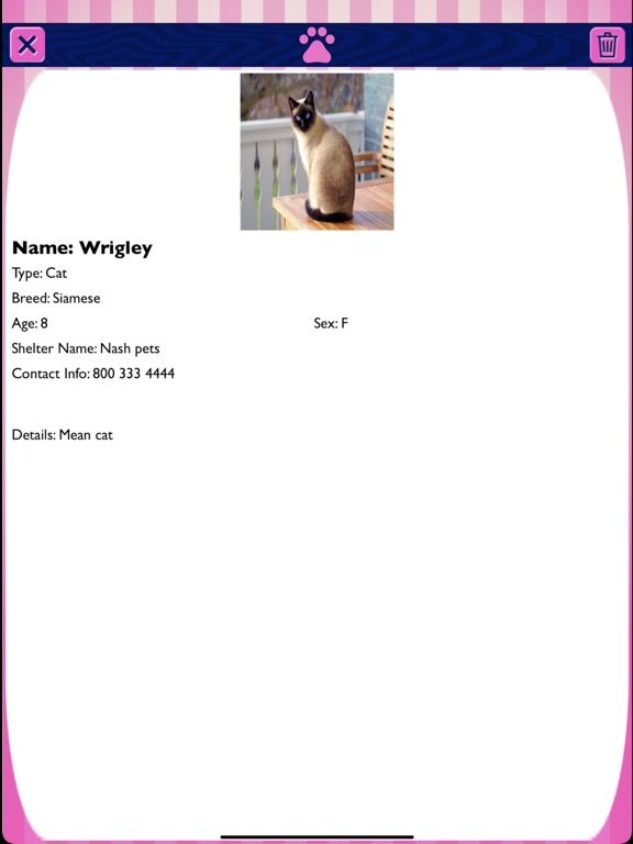 Animal Shelter Helper iPad Screenshots