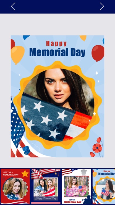 Memorial Day Greeting Card App Screenshots