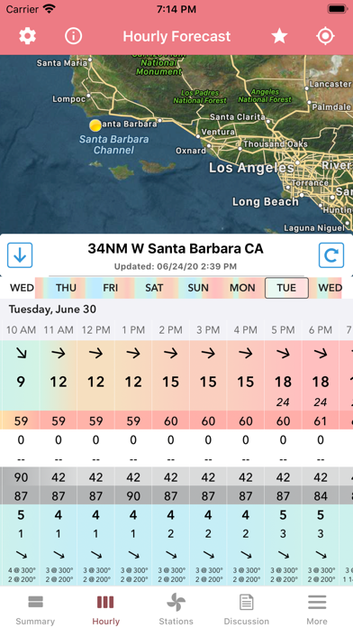 Wind Speed Forecast App Screenshots