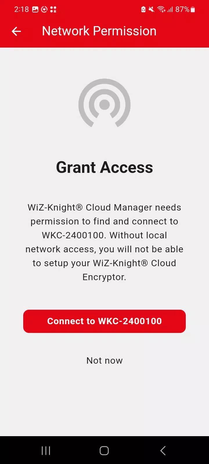 Zrzuty ekranu WiZ-Knight® Cloud Manager