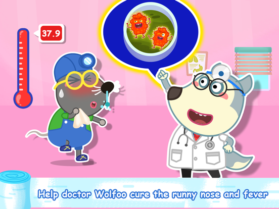 WolfooDoctor-KidsHospital iPad Screenshots
