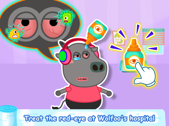 WolfooDoctor-KidsHospital iPad Screenshots