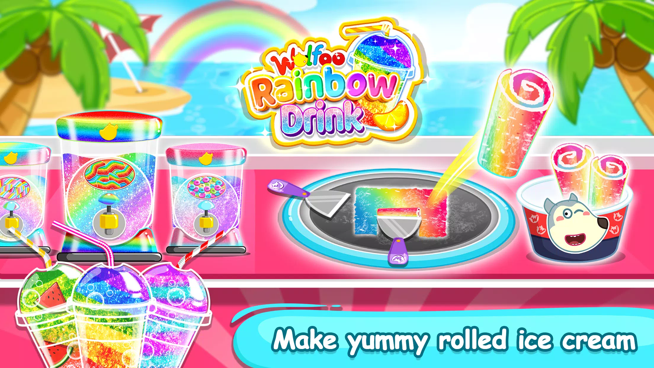 Wolfoo Makes Rainbow Slushy Screenshots
