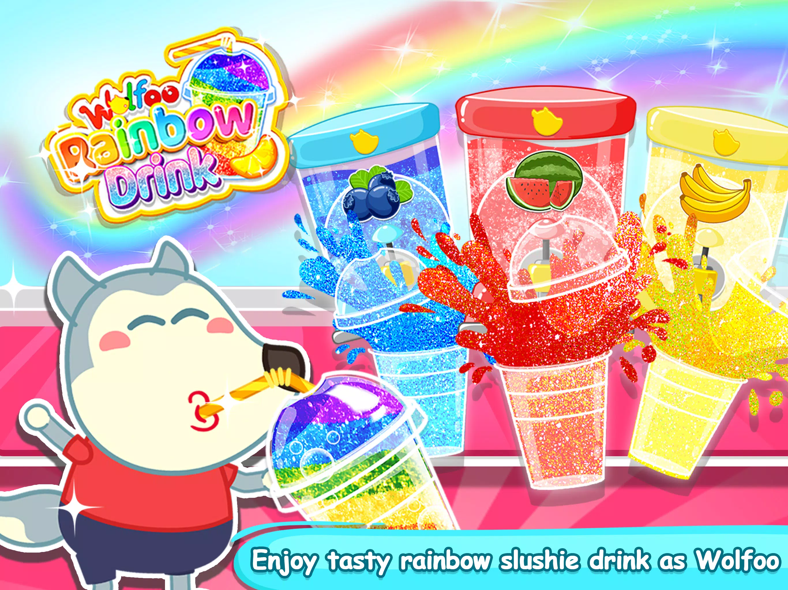 Wolfoo Makes Rainbow Slushy Screenshots