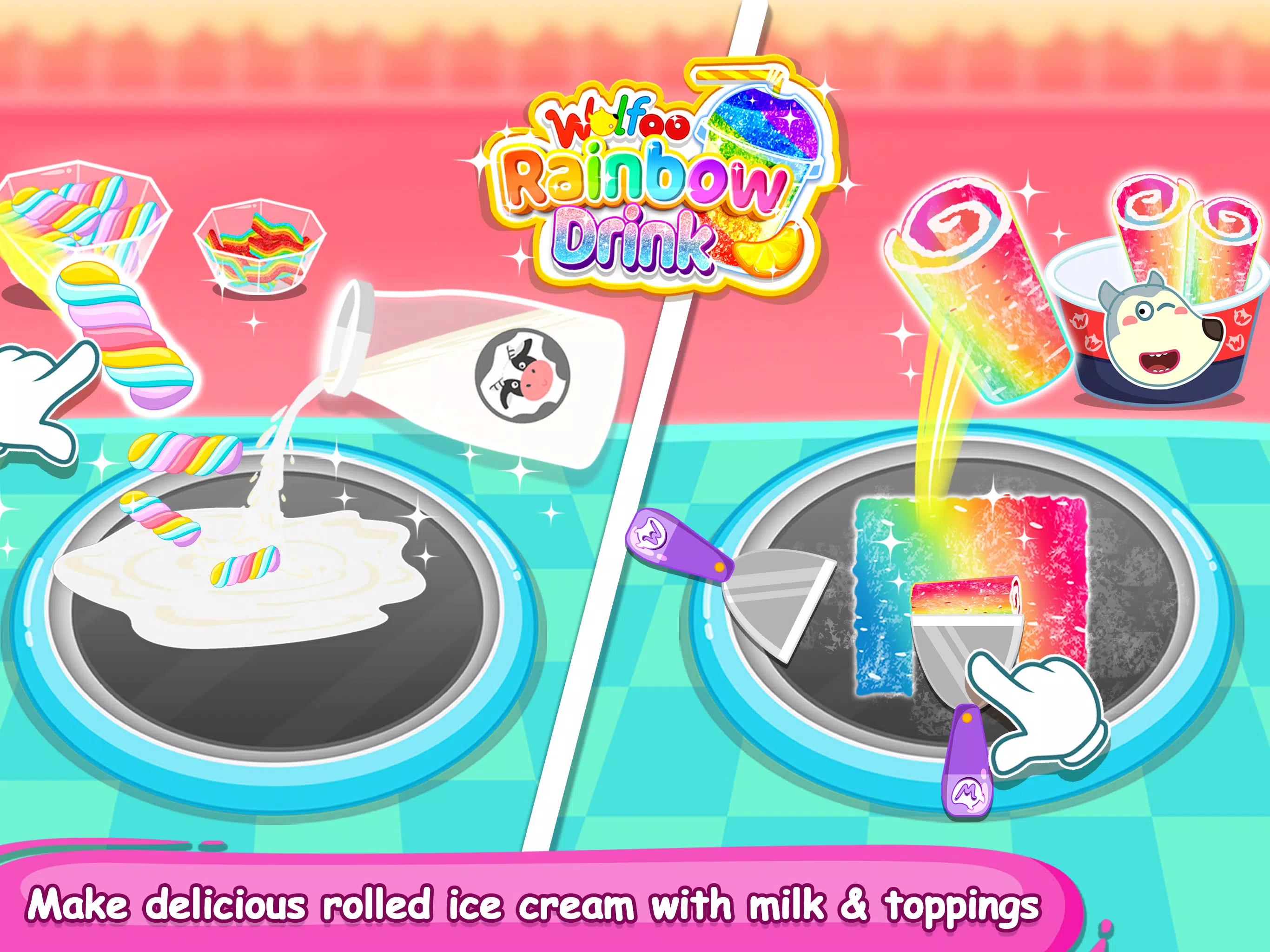 Wolfoo Makes Rainbow Slushy Screenshots
