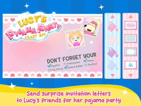Lucy's Pajama Party: Sleepover iPad Screenshots