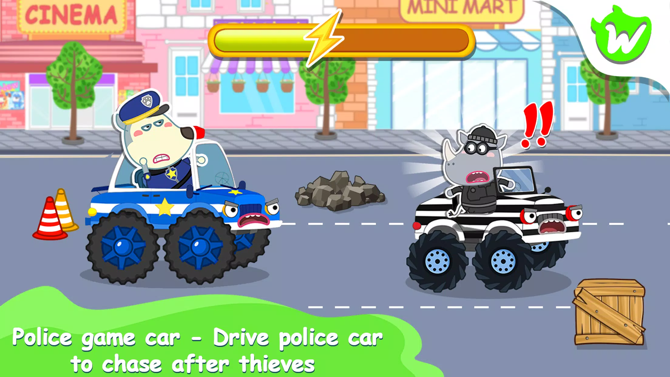 Wolfoo Police And Thief Game Screenshots