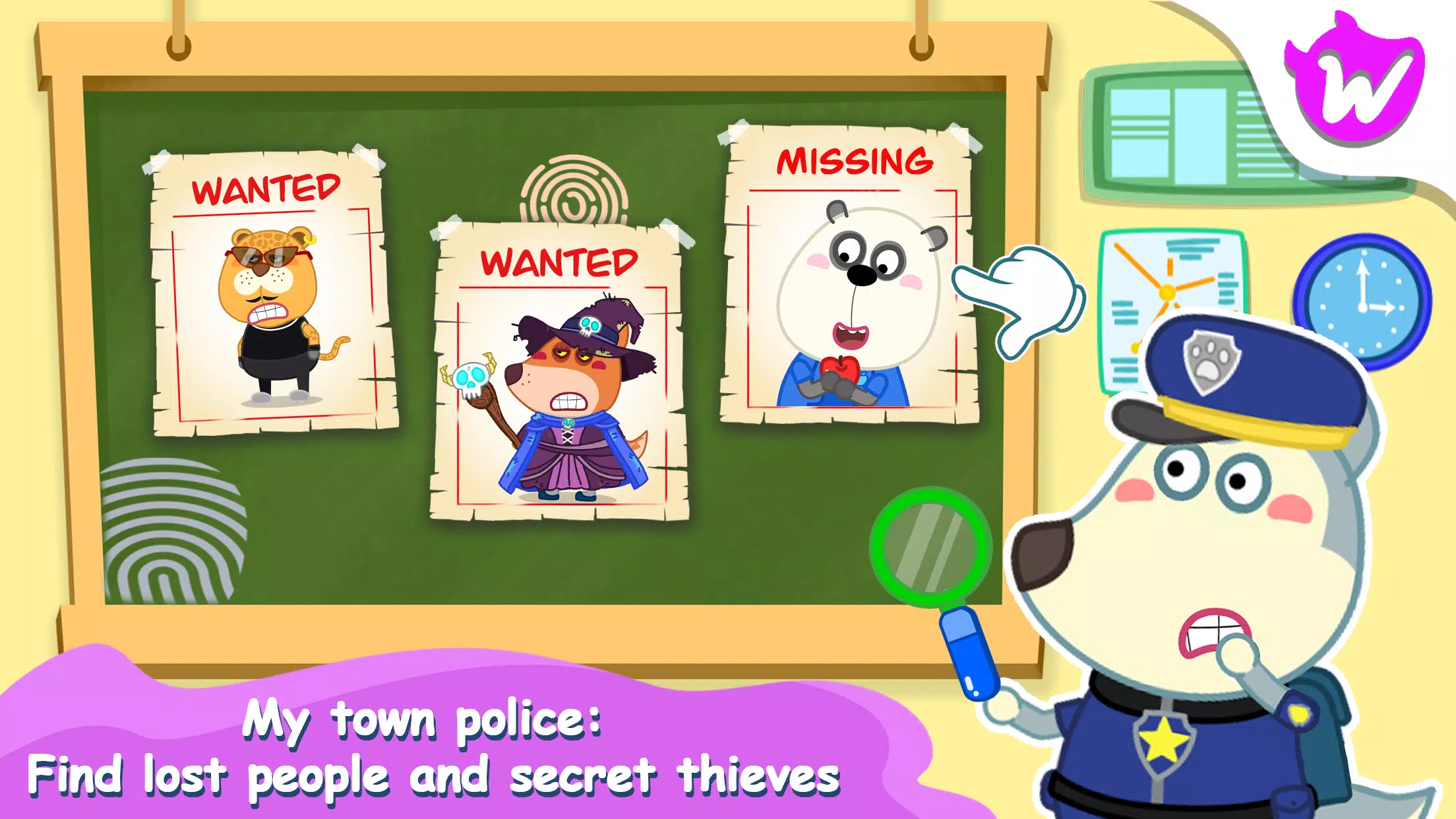 Wolfoo Police And Thief Game Screenshots