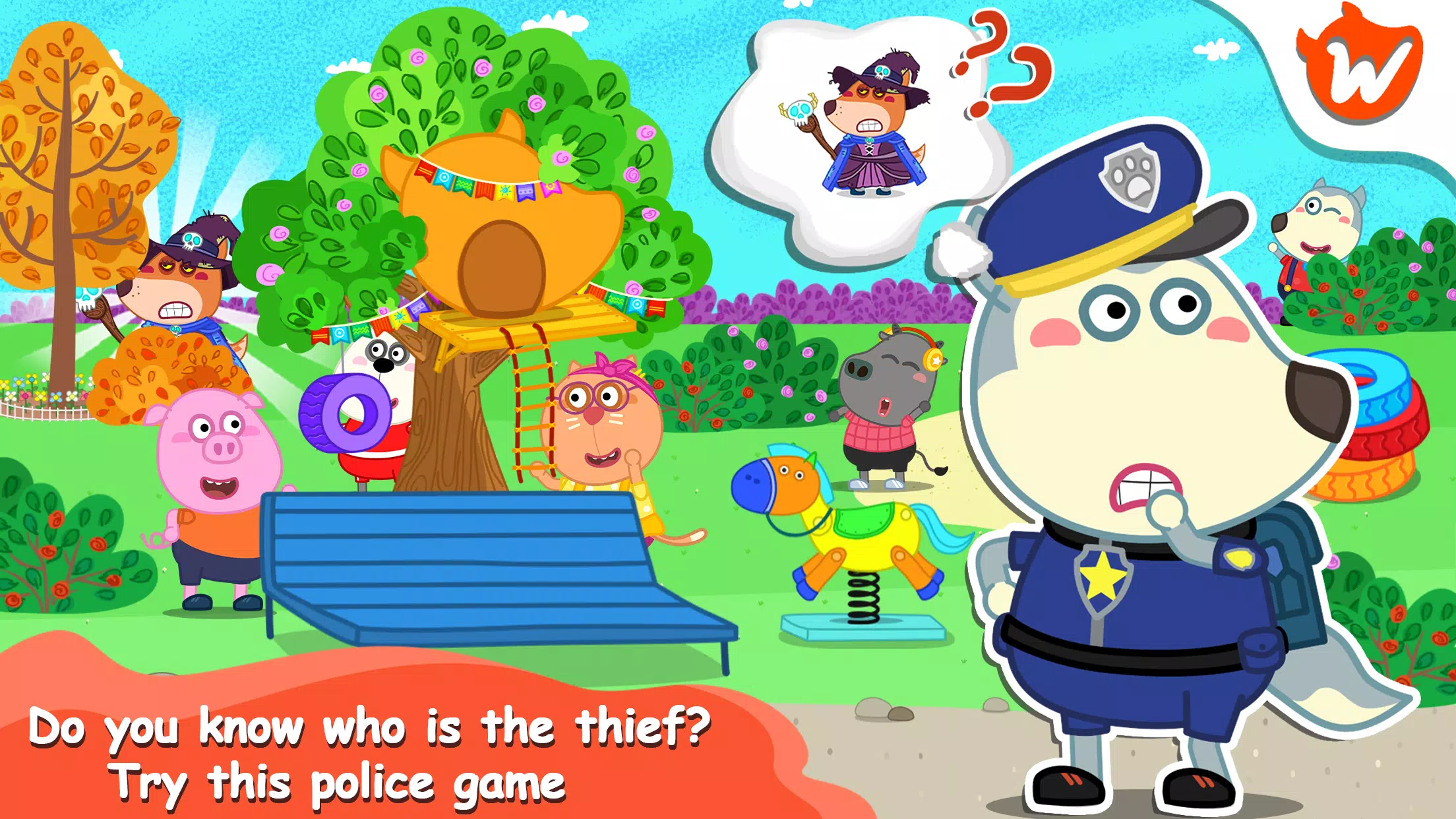 Wolfoo Police And Thief Game Screenshots