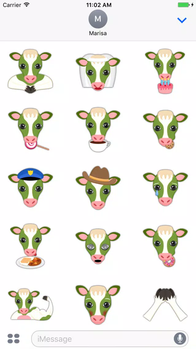 Saint Patrick's Day Cow Emoji Stickers Screenshots