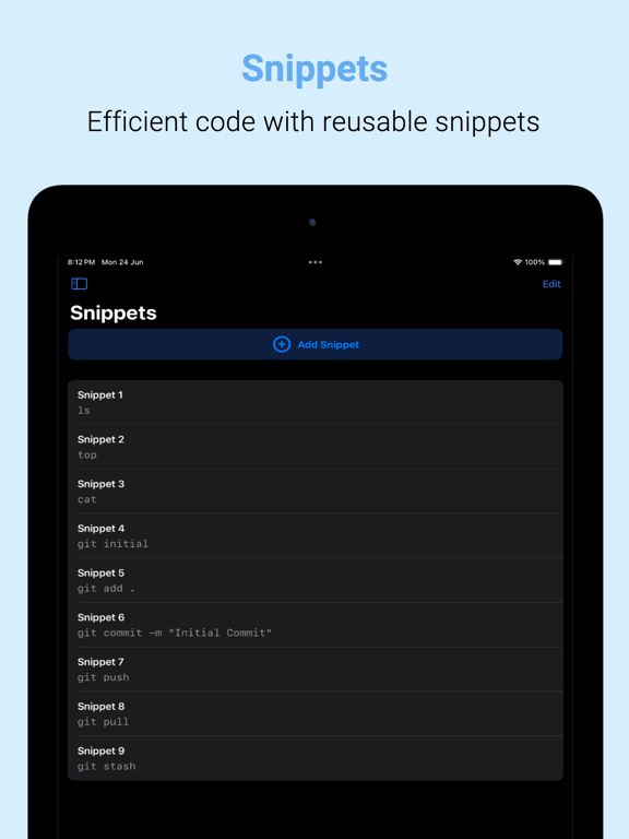 Terminux: SSH Client iPad Screenshots