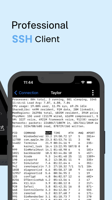 Terminux: SSH Client Screenshots