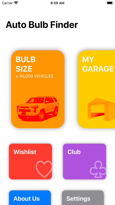 Auto Bulb Finder Screenshots