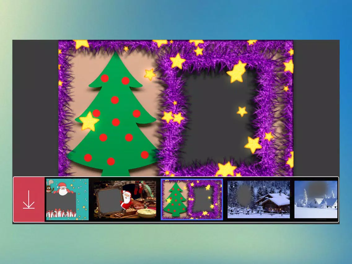 Xmas Jingle bell HD Frame - Free InstaFrame Editor iPad Screenshots