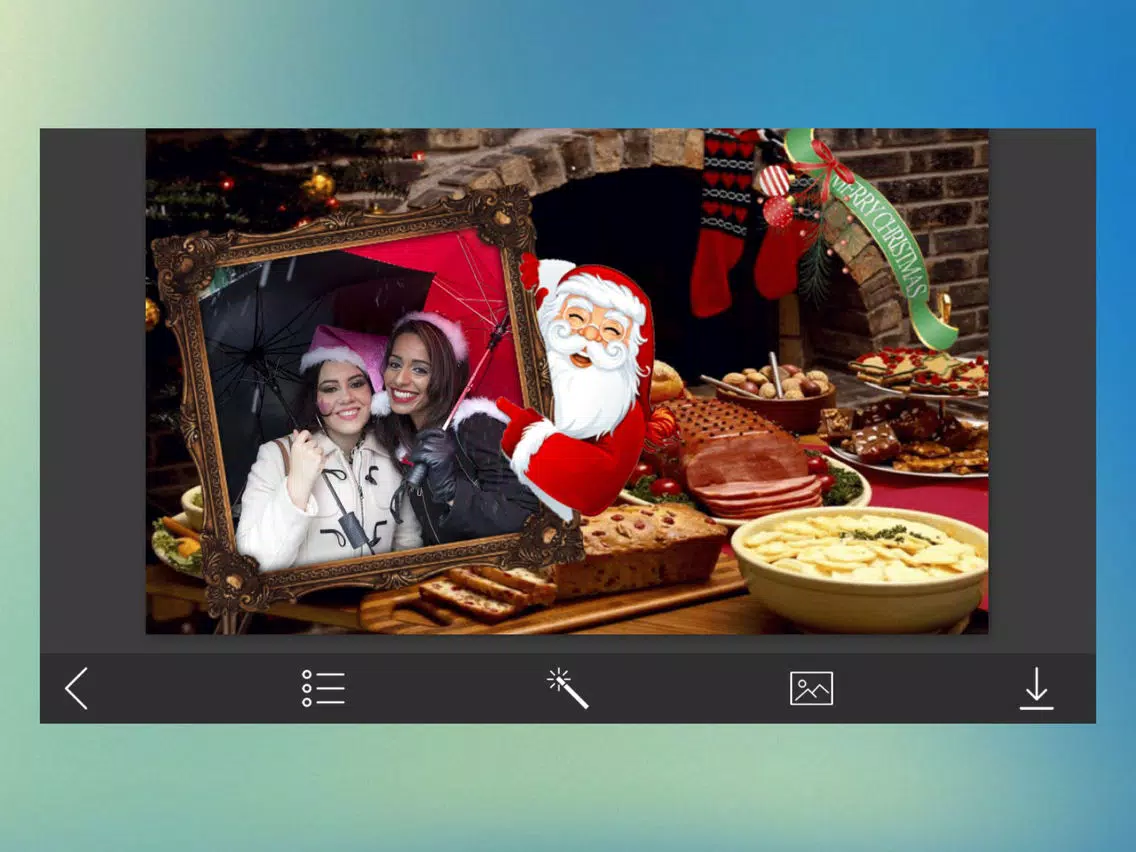 Xmas Jingle bell HD Frame - Free InstaFrame Editor iPad Screenshots