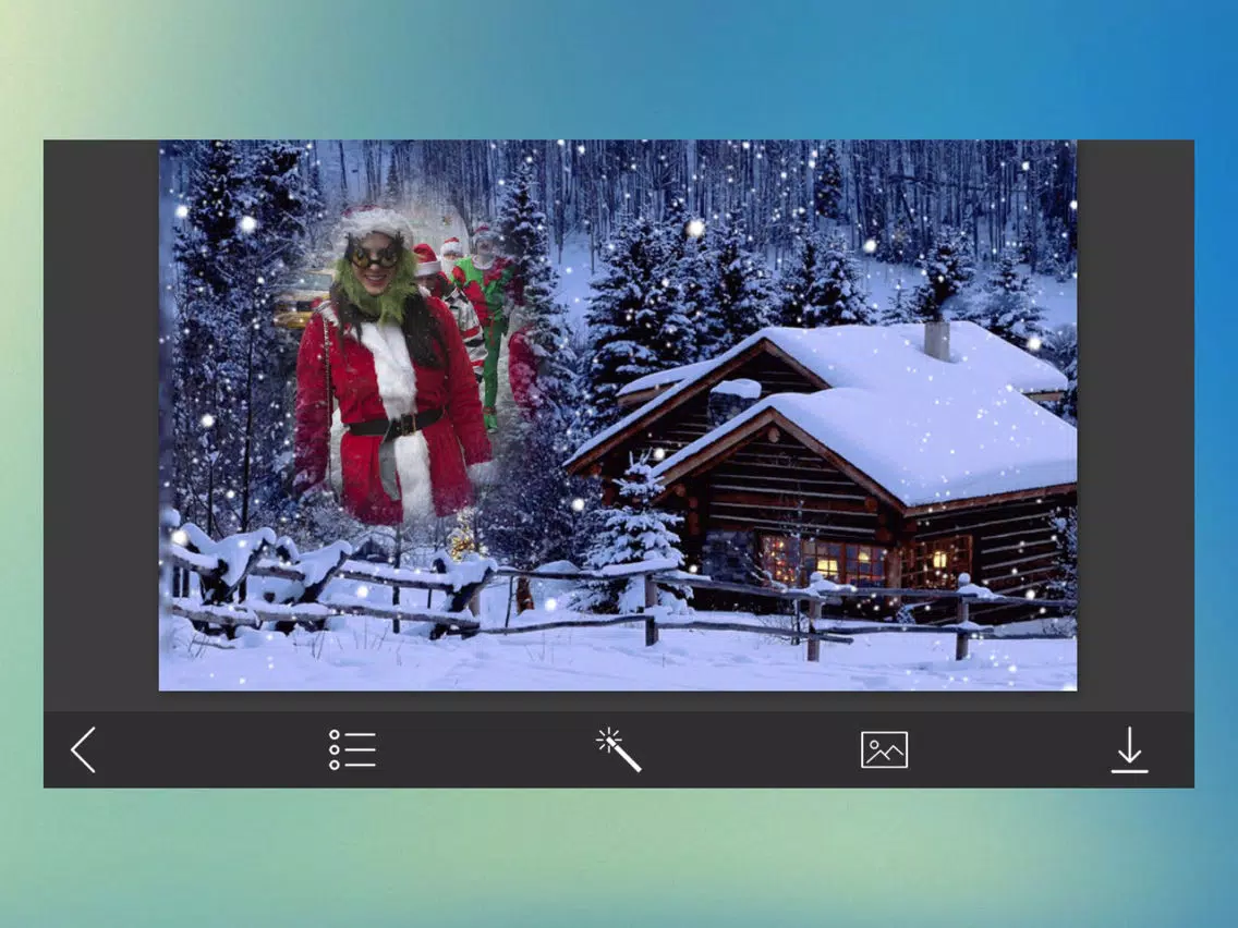 Xmas Jingle bell HD Frame - Free InstaFrame Editor iPad Screenshots