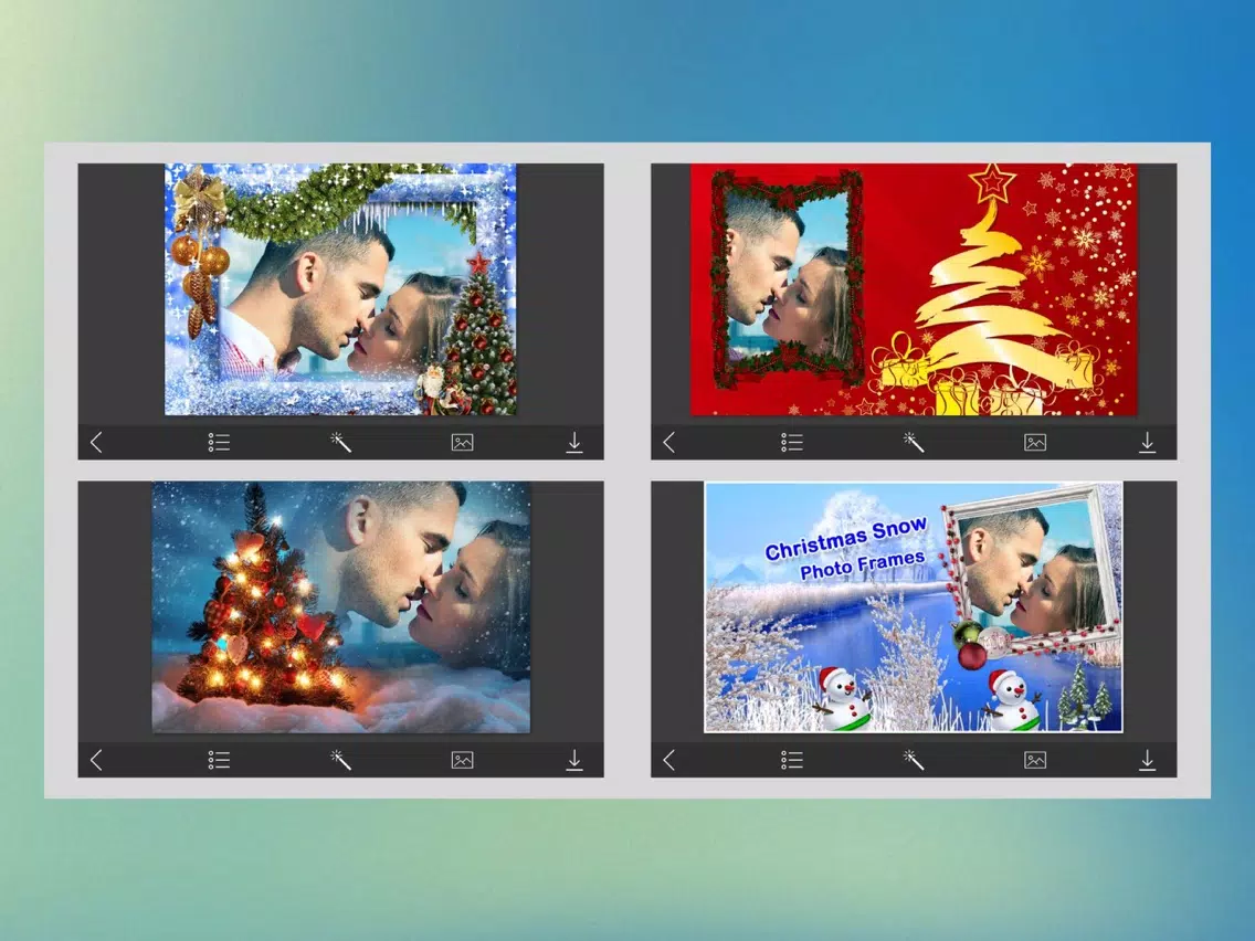 Christmas Holiday Hd Photo Frames iPad Screenshots