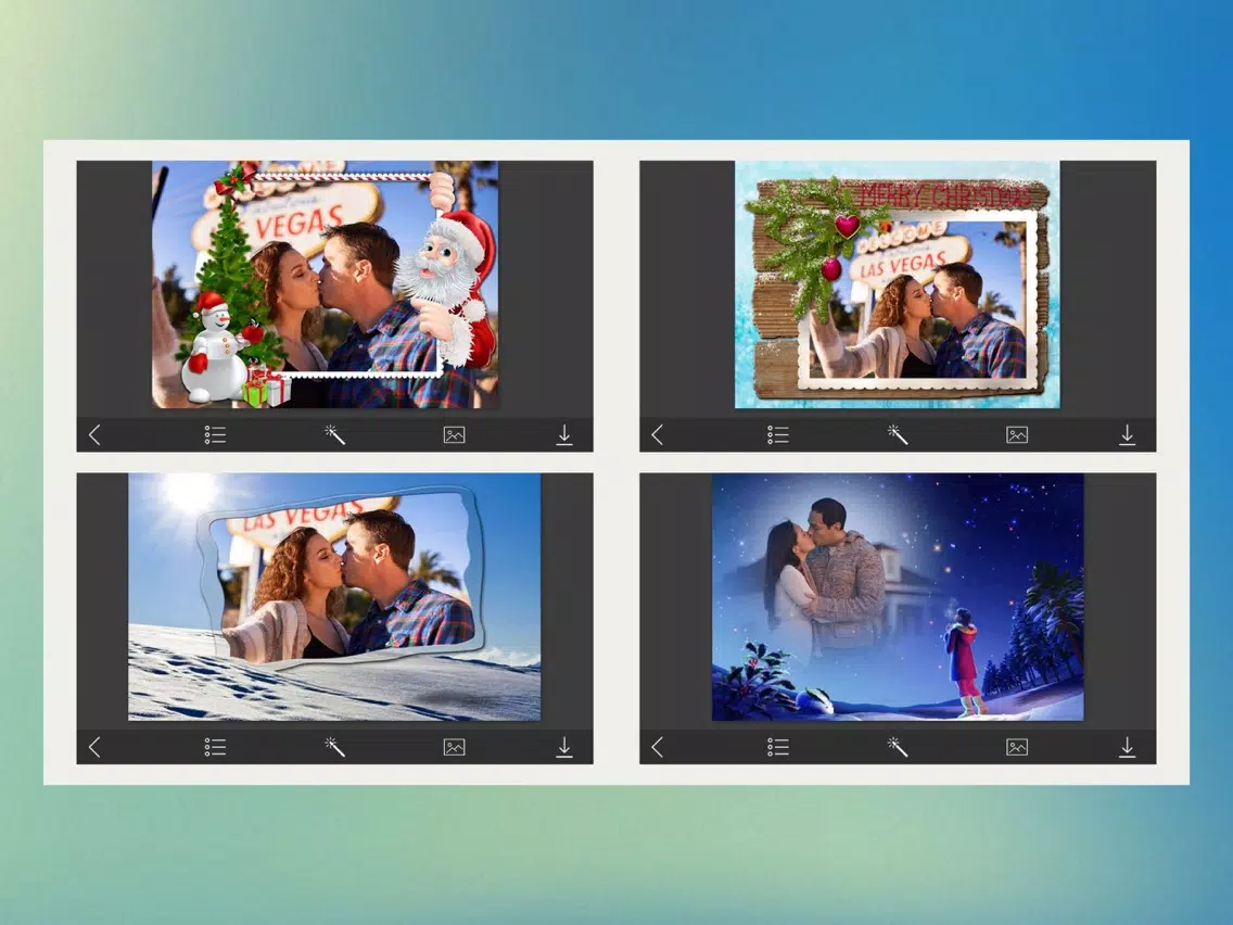 Christmas Holiday Hd Photo Frames iPad Screenshots