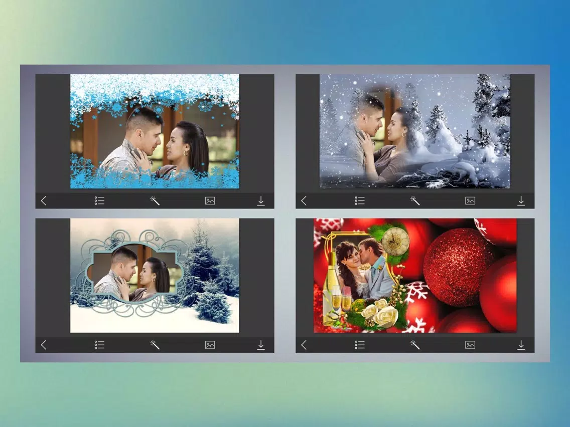 Christmas Holiday Hd Photo Frames iPad Screenshots