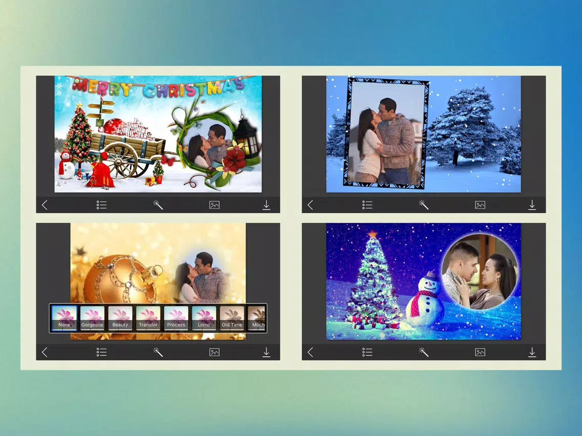 Christmas Holiday Hd Photo Frames iPad Screenshots