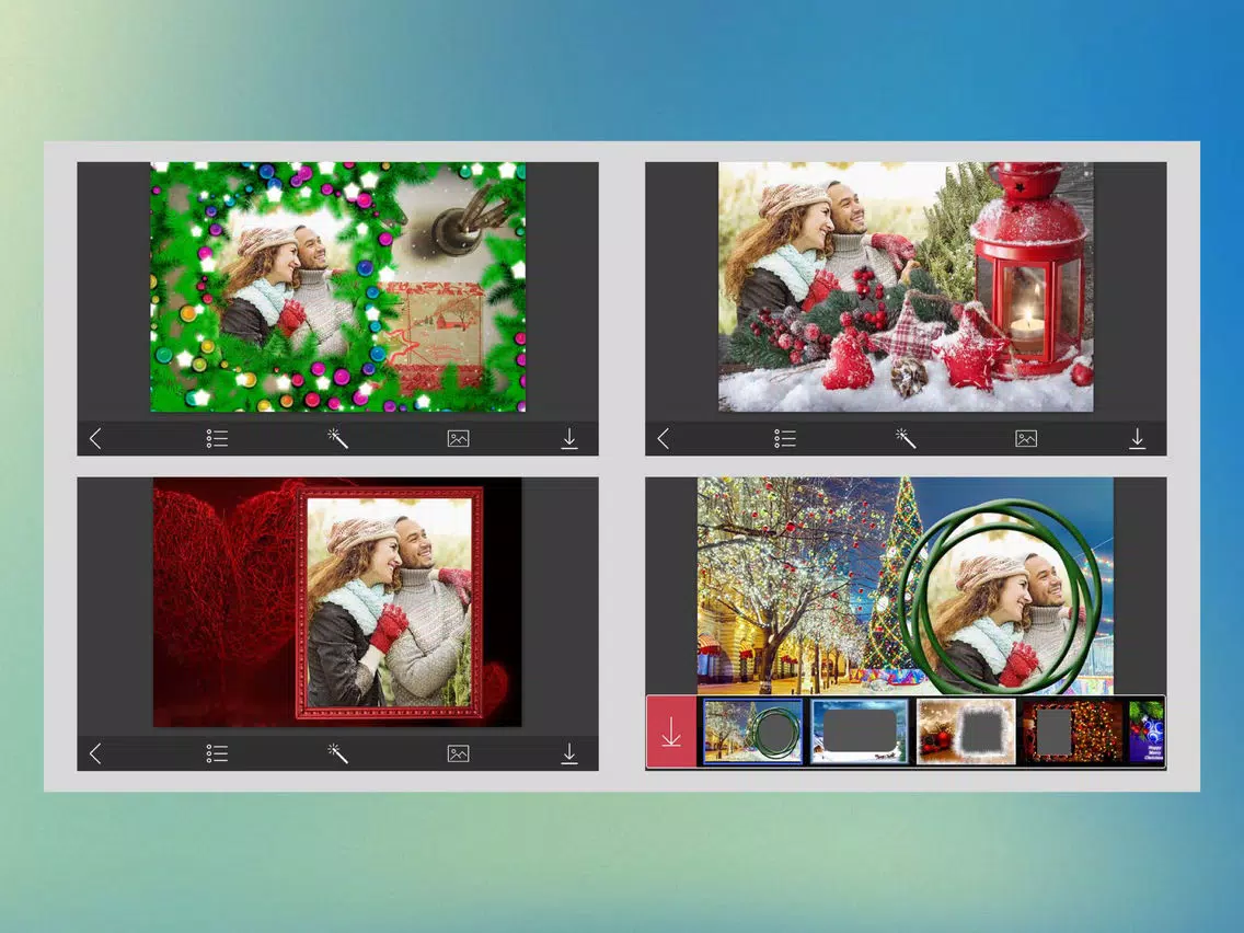 Holiday Xmas Hd Frames - Frame Booth iPad Screenshots