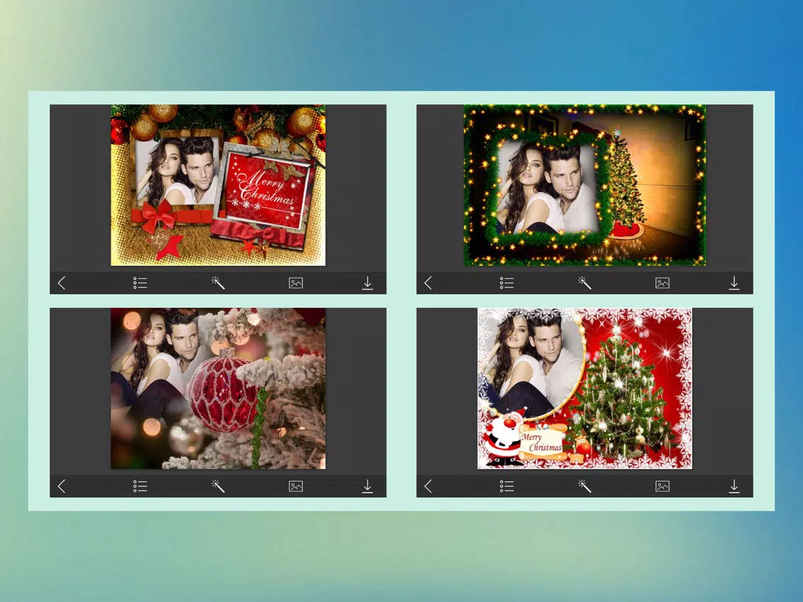 Holiday Xmas Hd Frames - Frame Booth iPad Screenshots