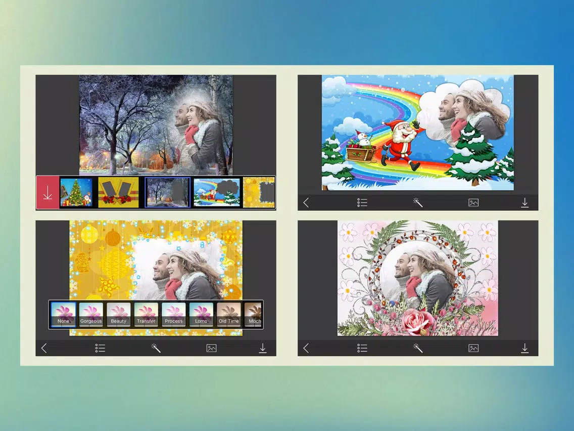 Holiday Xmas Hd Frames - Frame Booth iPad Screenshots