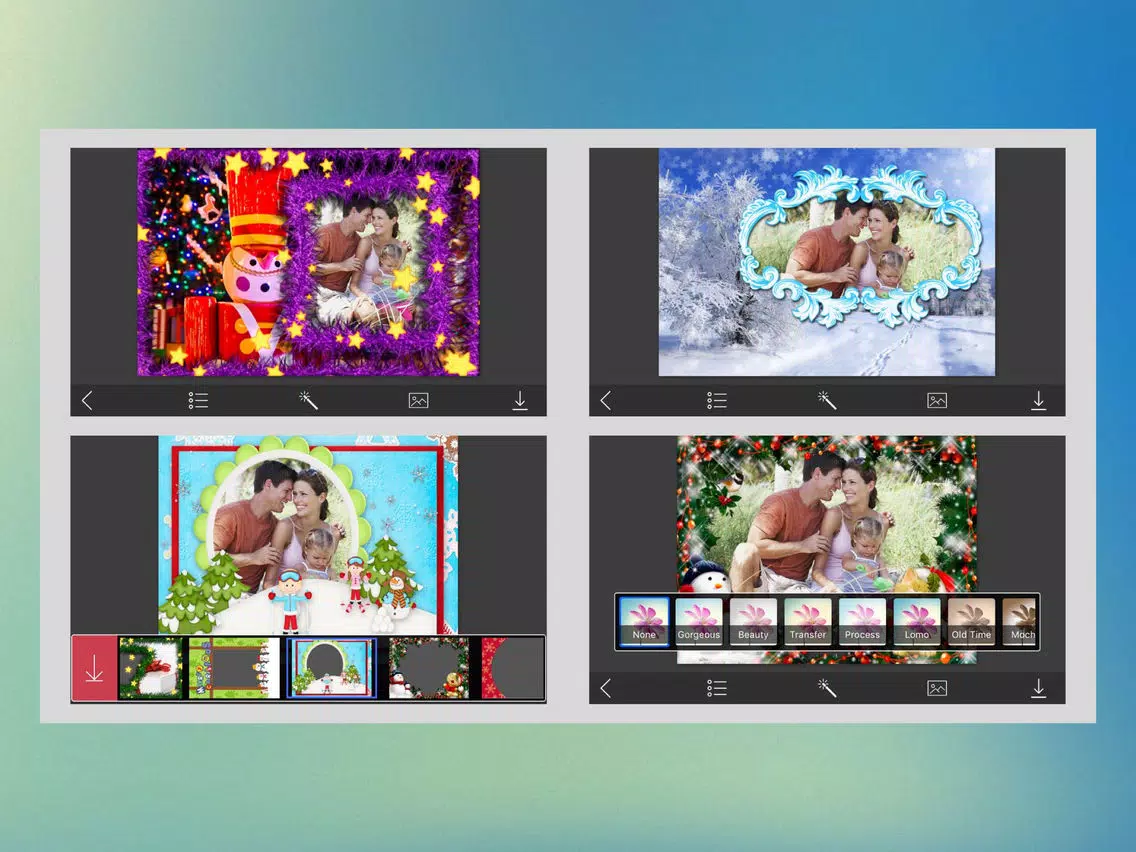 Santa Picture Frame - insta frames for photo iPad Screenshots