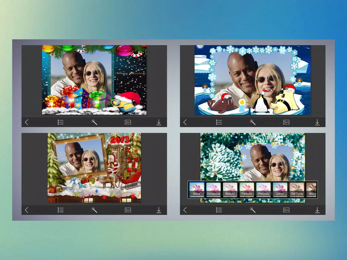 Santa Picture Frame - insta frames for photo iPad Screenshots